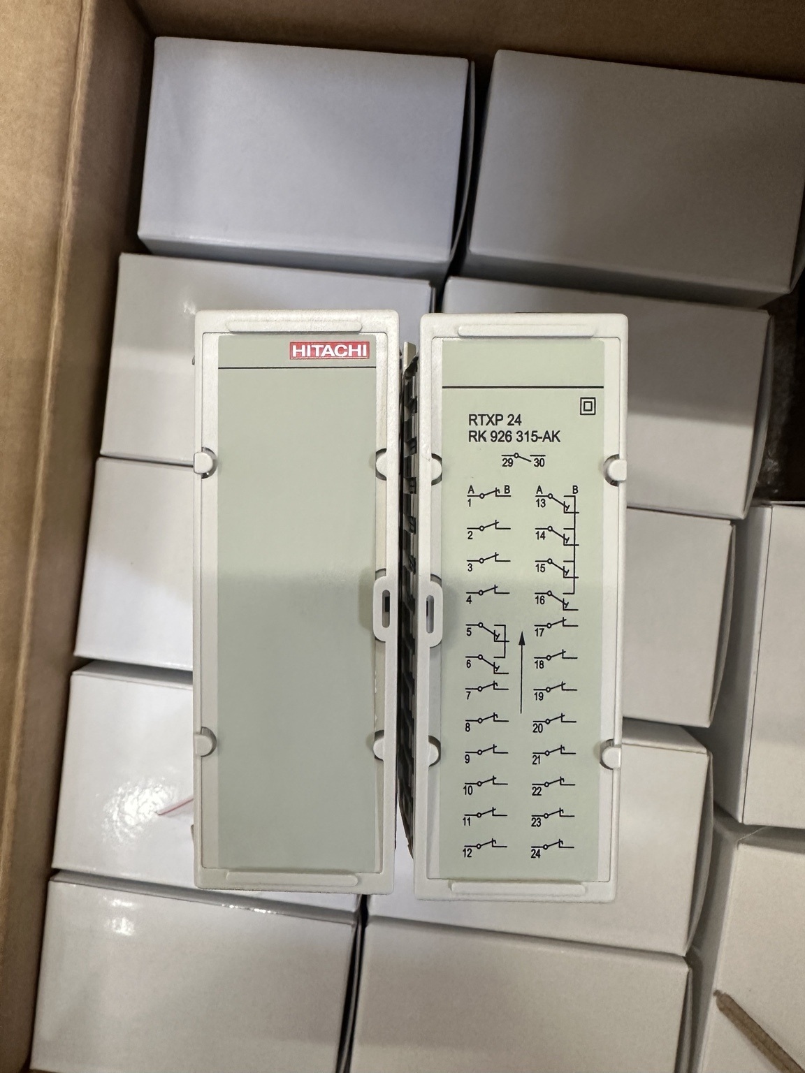 Hitachi Energy RTXP 24 test switch RK 926 315-AK front label and contact diagram