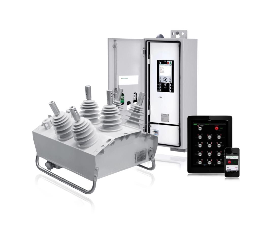 NOJA Power OSM automatic circuit recloser with control cabinet