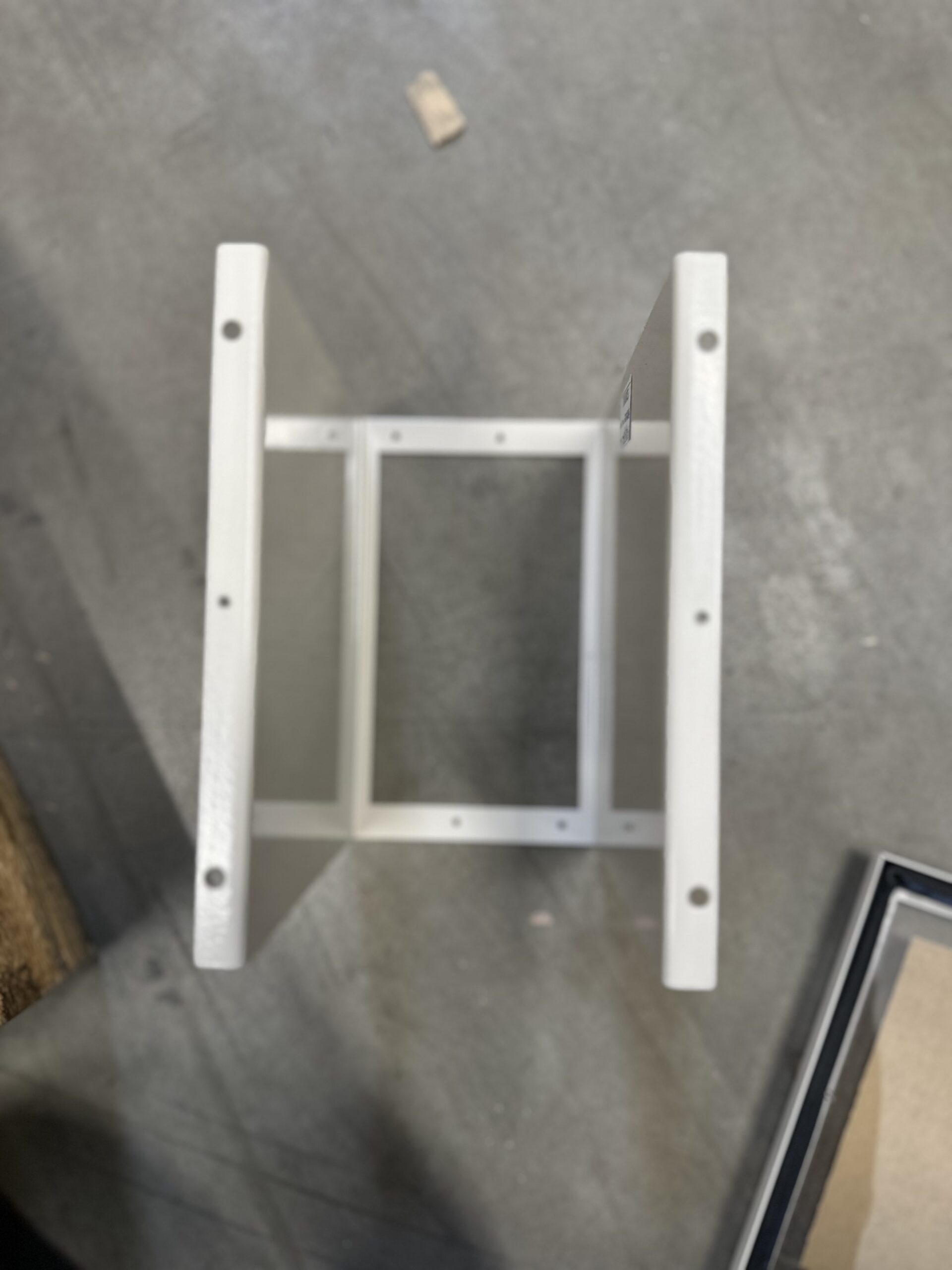 Top view of the RTXP 24 RHGP enclosure and support frame